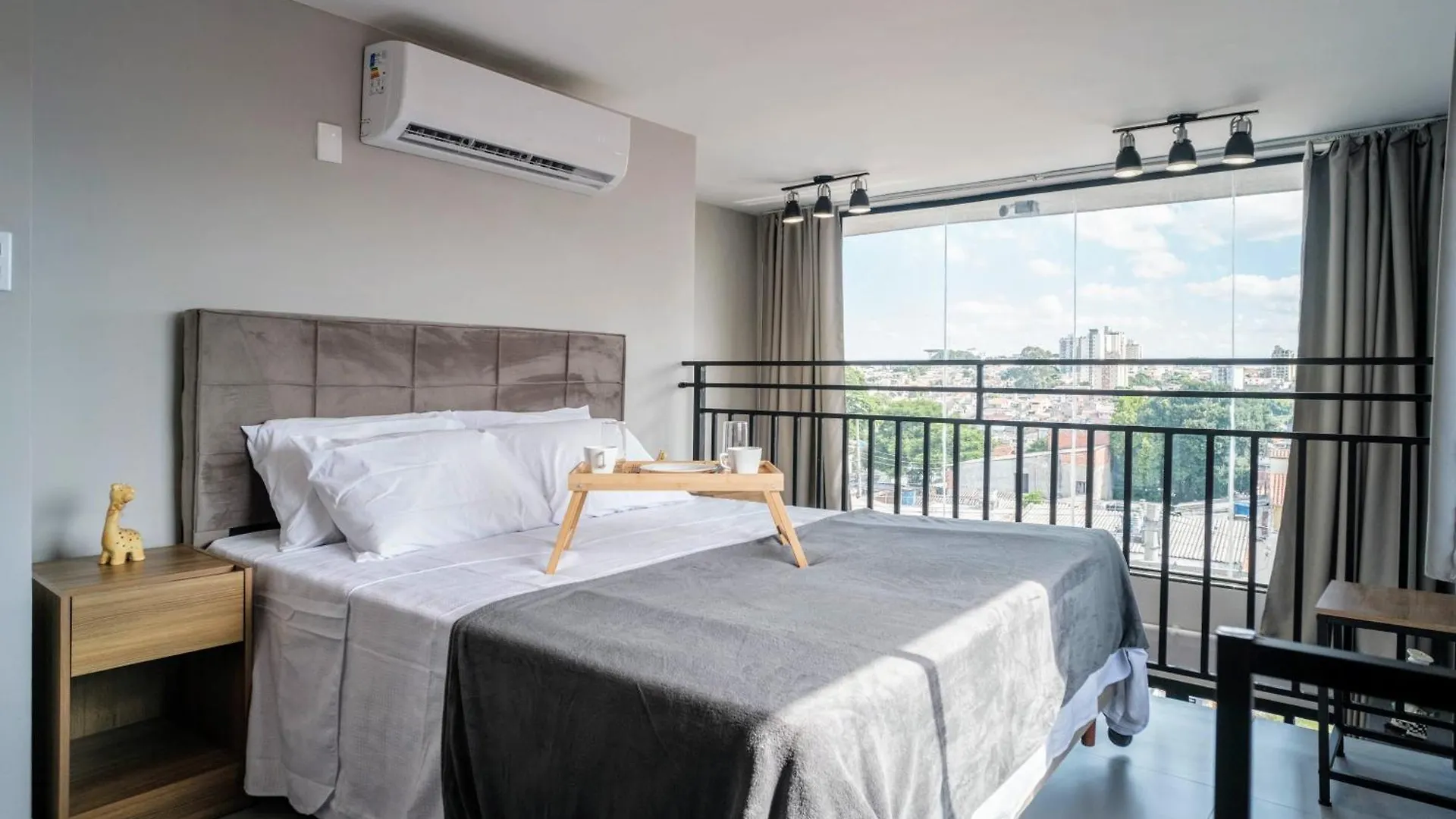 شقة Loft Com Vista Panoramica Aeroporto Spexpo Metro Com Ac ساو باولو 0*,